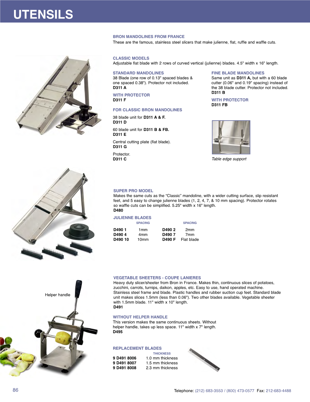 JB Prince Equipment Catalog