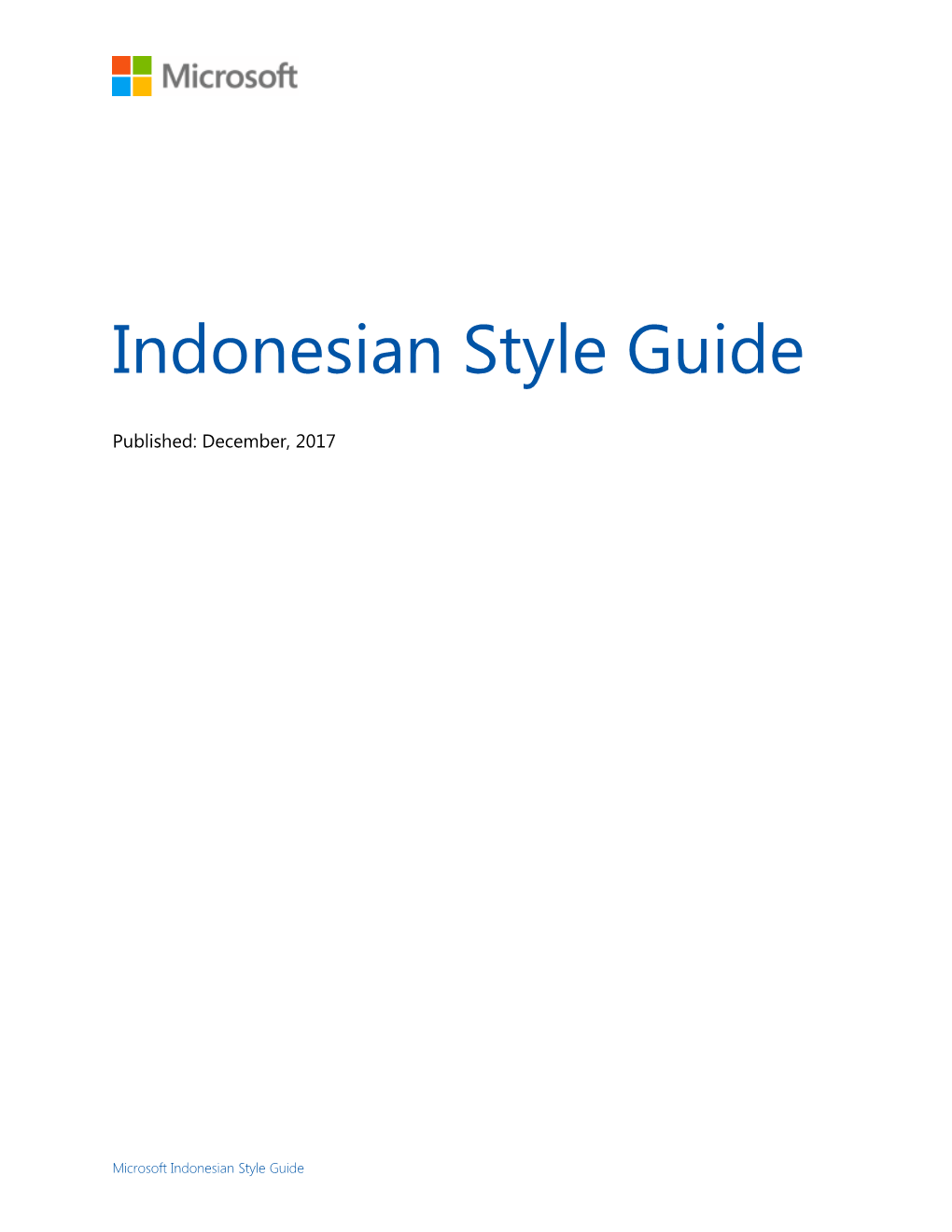 Indonesian Style Guide
