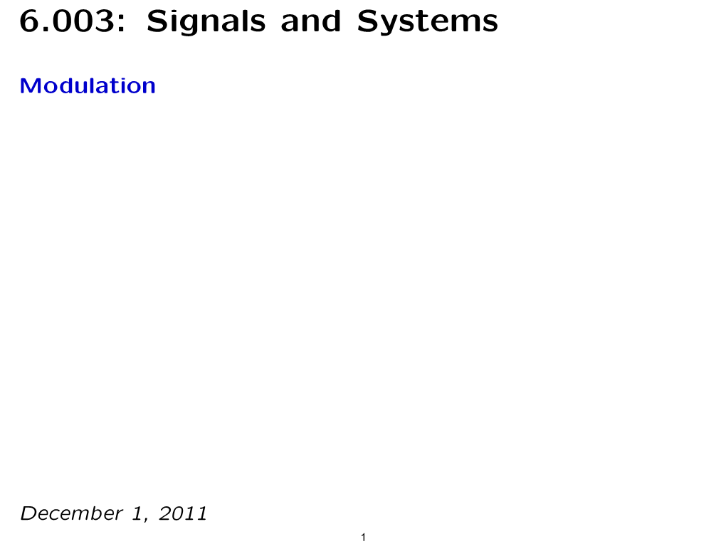 Modulation, Part 1 (PDF)