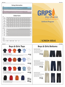 GRPS Uniform Order Packet