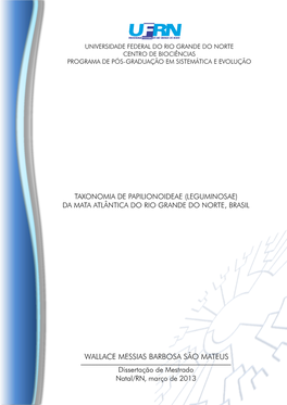 WALLACE MESSIAS BARBOSA SÃO MATEUS ______Dissertação De Mestrado Natal/RN, Março De 2013