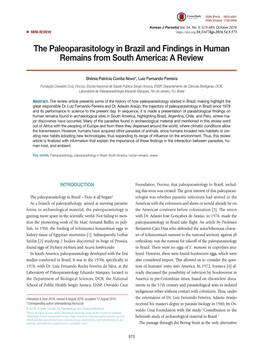 The Paleoparasitology in Brazil and Findings in Human Remains from South America: a Review