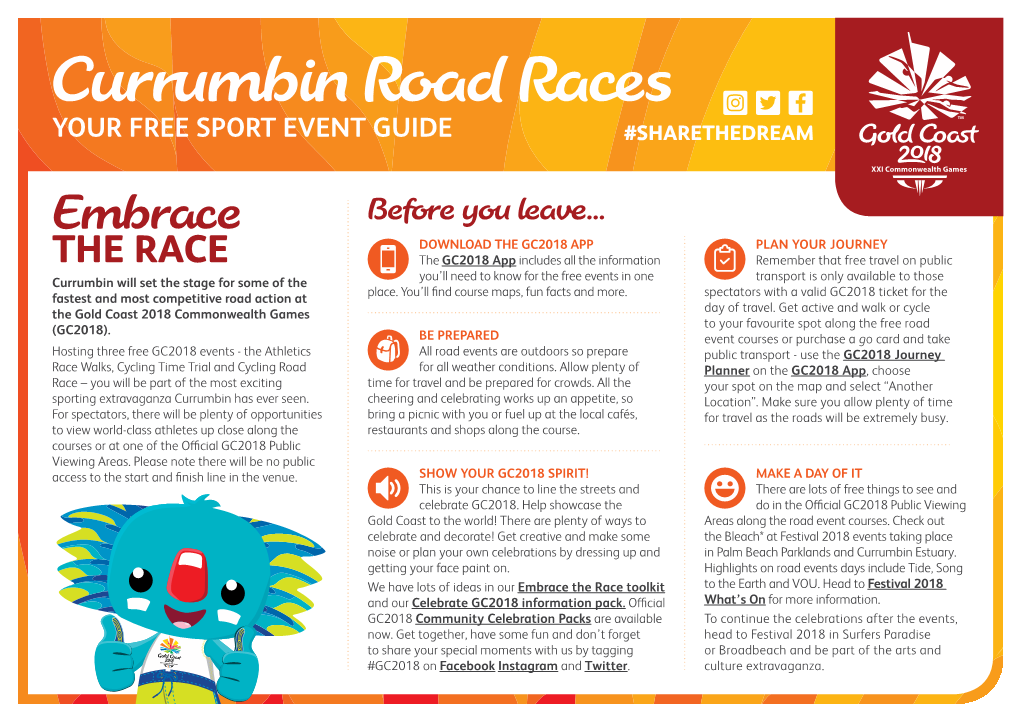 Currumbin Road Races YOUR FREE SPORT EVENT GUIDE