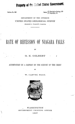 Rate of of Niagara Falls