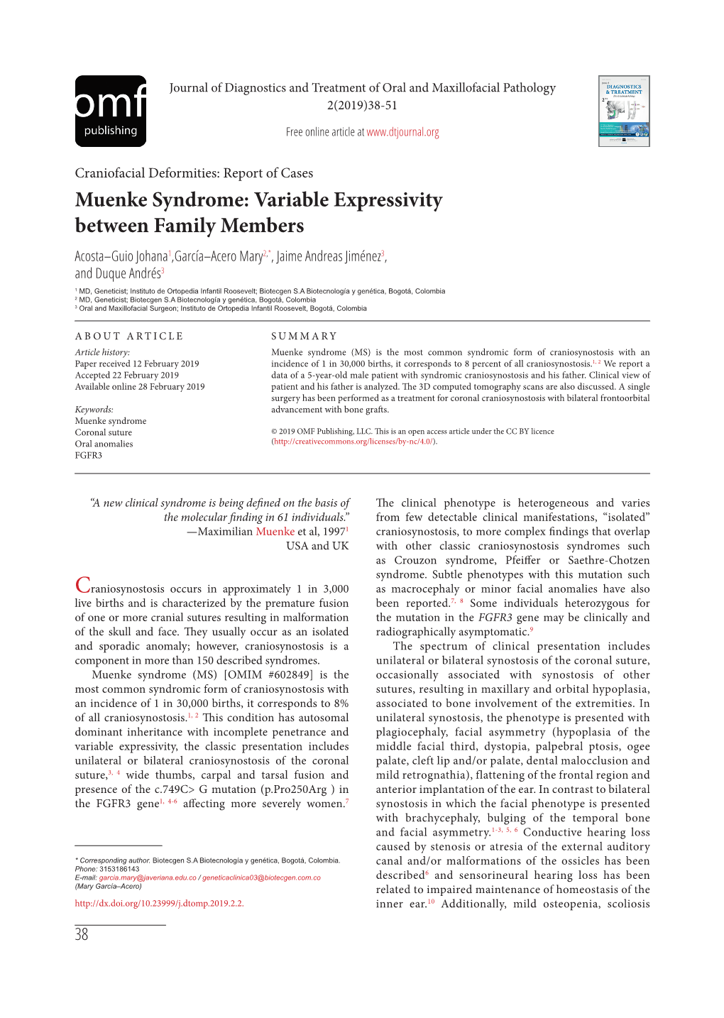 Muenke Syndrome