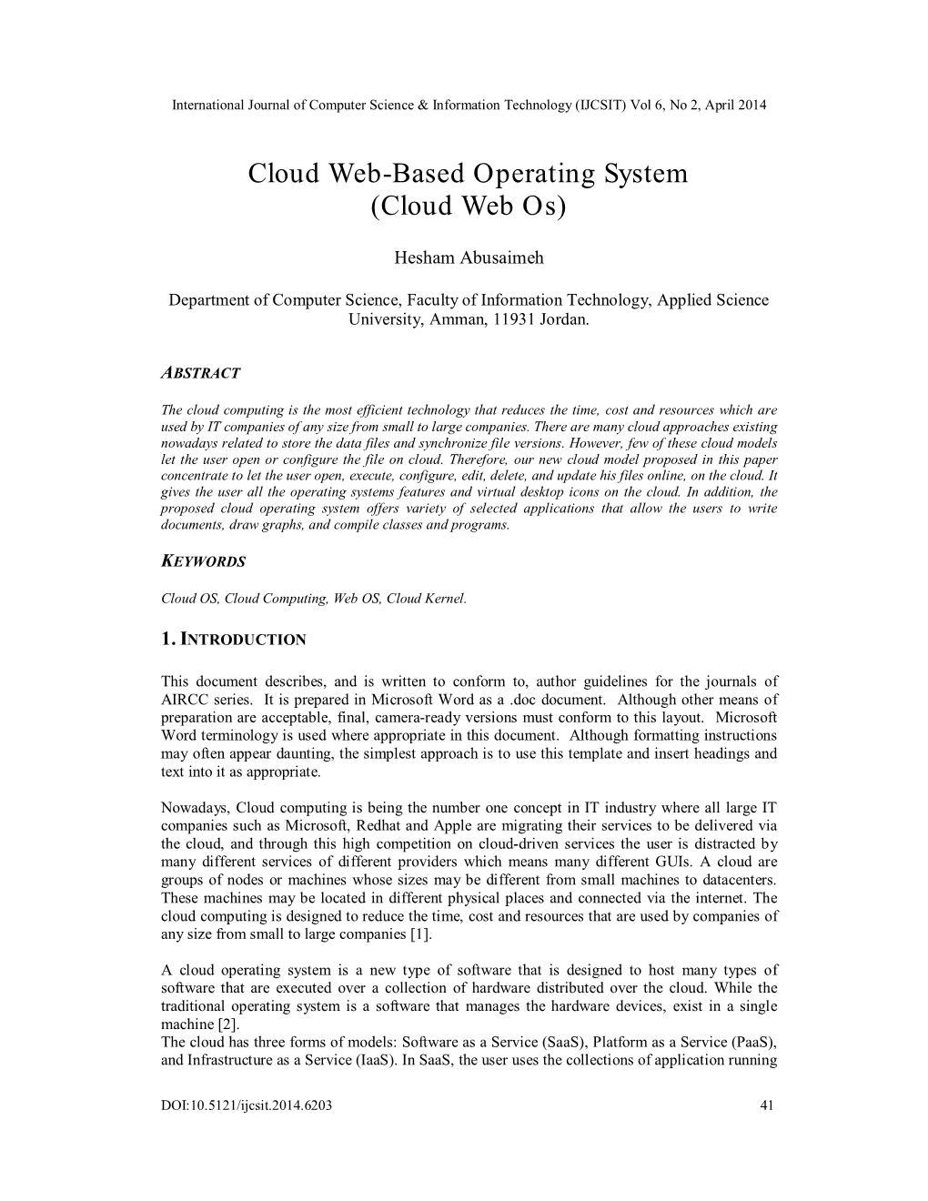 Cloud Web Os)