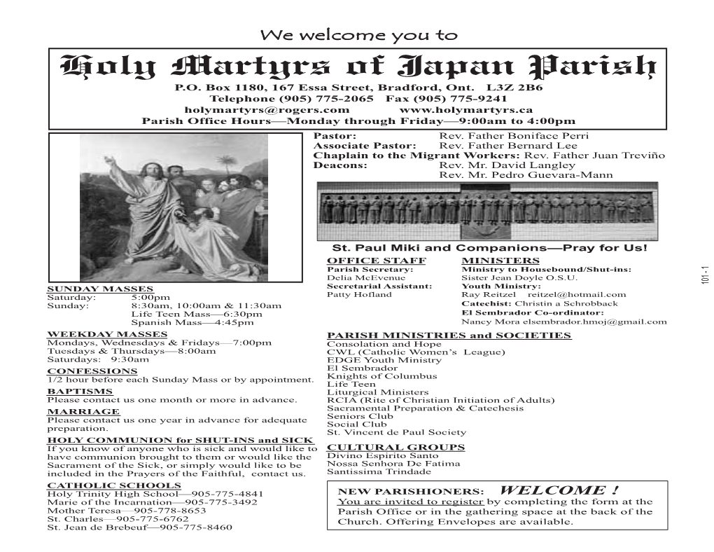 Holy Martyrs of Japan Parish