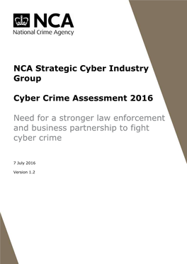 Cyber Crime Assessment 2016