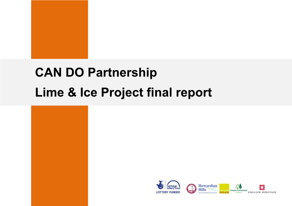 CAN DO Partnership Lime & Ice Project Final Report