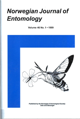 Norwegian Journal of Entomology