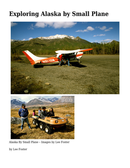 Exploring Alaska by Small Plane