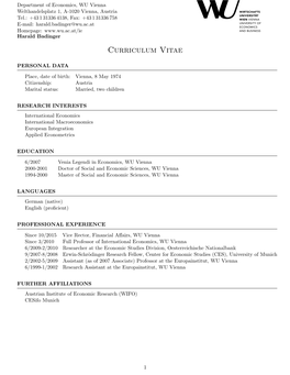 Curriculum Vitae