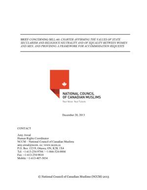 NCCM (Bill 2013-60, December 20, 2013)