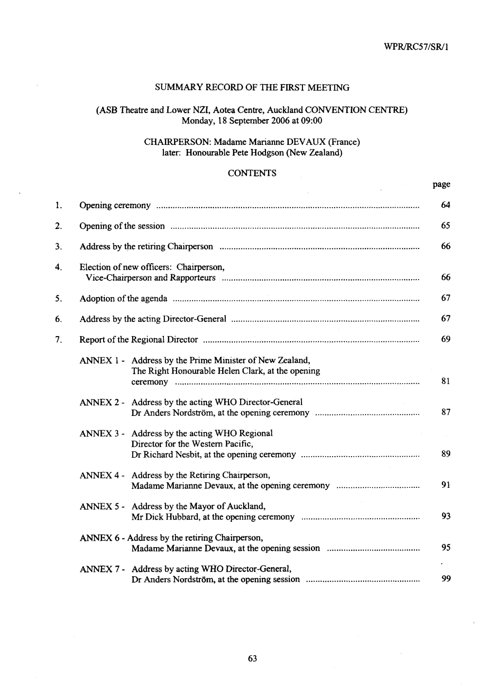 2. 3. 4. 6. 7. Wprlrc57/Srli SUMMARY RECORD of Me FIRST