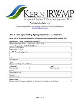 Kern County Integrated Regional Water Management