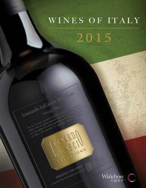 WINES of ITALY 2015 2015 Table of Contents
