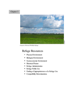 Chapter 3 Refuge Resources