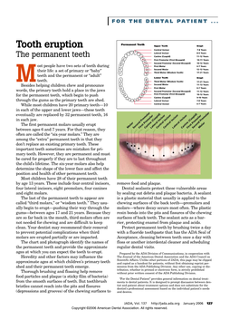 Tooth Eruption