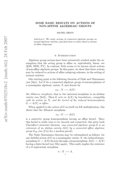 Math.AG] 28 Feb 2007 Osnua Leri Variety Algebraic Nonsingular a the Se[A) Let [Ma])