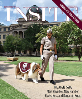 THE AGGIE ISSUE Meet Reveille's New Handler Boots, Bird, And