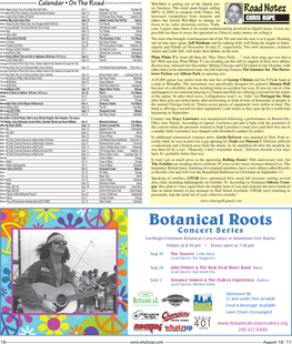 Botanical Roots Concert Series