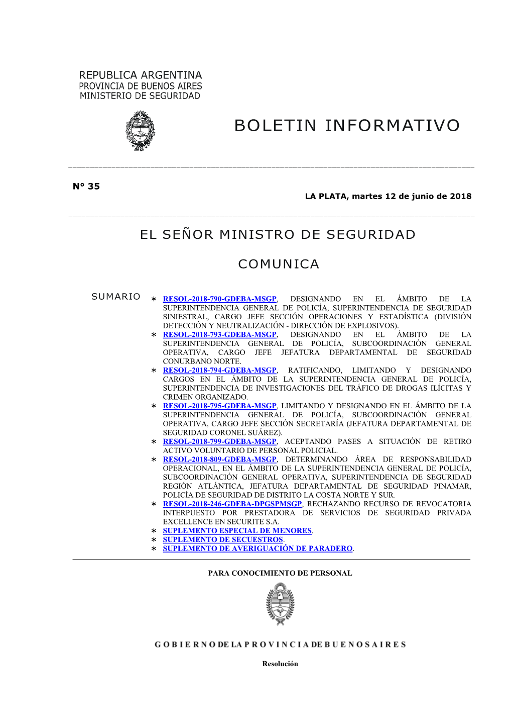 Boletin Informativo