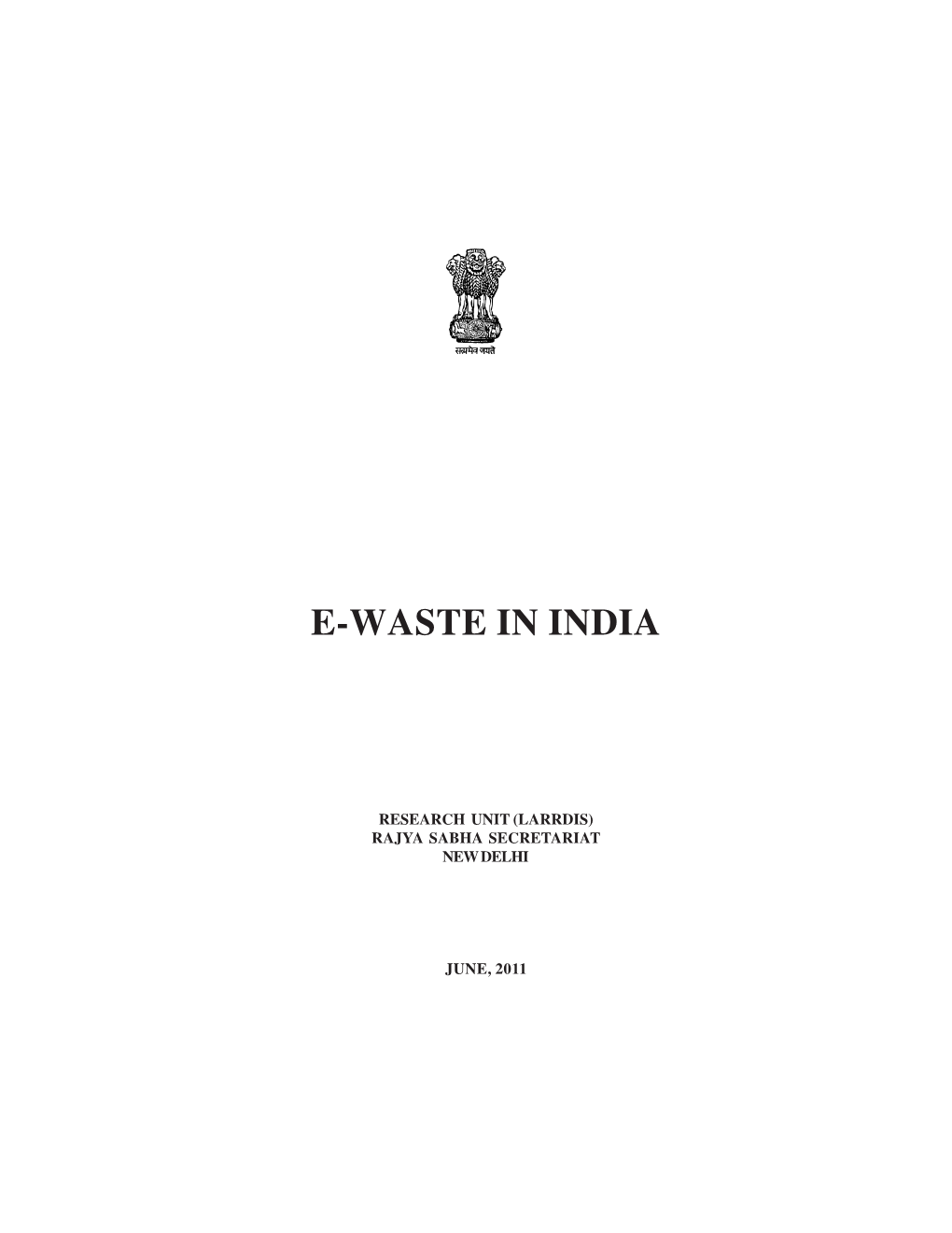 E-Waste in India