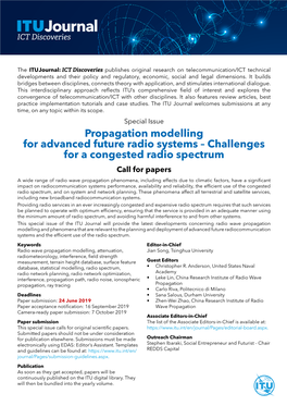 Propagation Modelling for Advanced Future Radio Systems