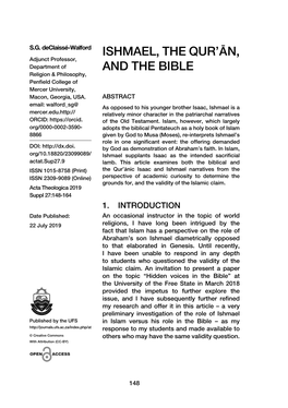 Ishmael, the Qur'ān, and the Bible