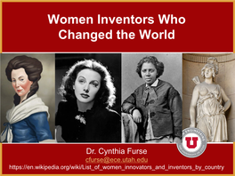 2021 0331 Women Inventors