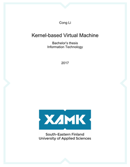 Kernel-Based Virtual Machine