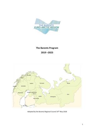 The Barents Program 2019 –2023