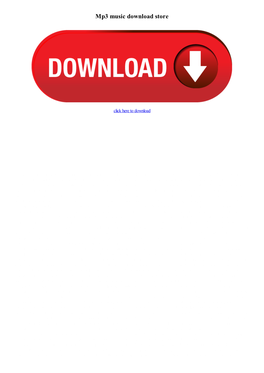 Mp3 Music Download Store