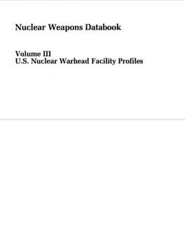 Nuclear Weapons Databook