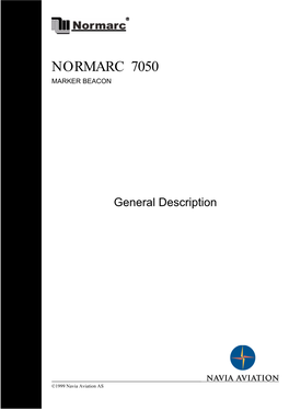 Normarc 7050 General Description.Book