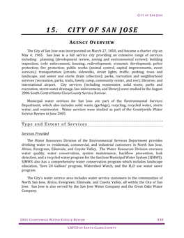 15. City of San Jose