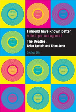 A Life in Pop Management-- the Beatles, Brian Epstein and Elton John