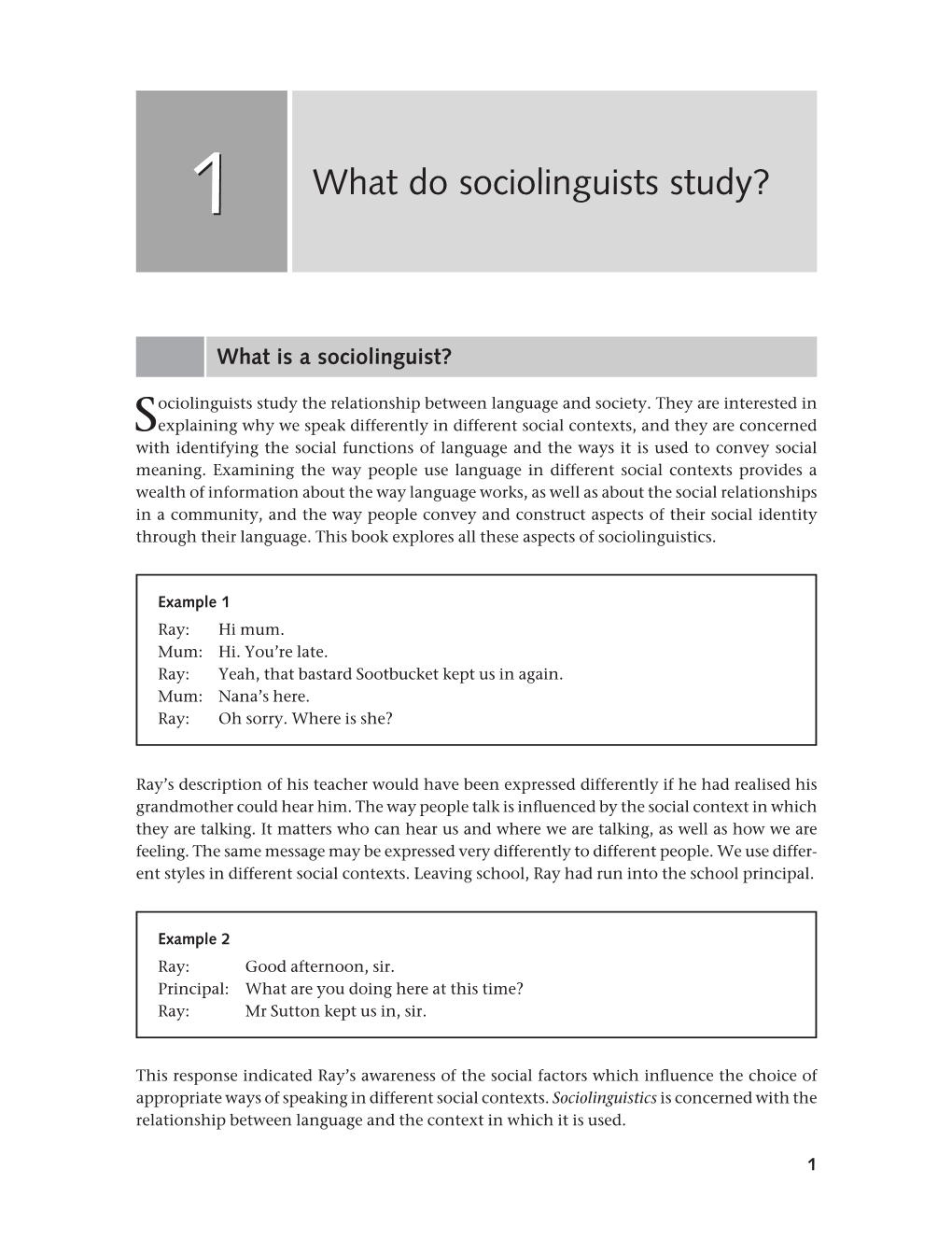 01 What Do Sociolinguists Study