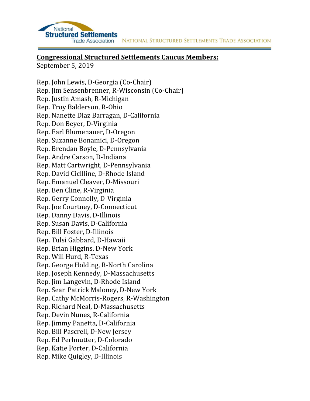 Caucus Member List