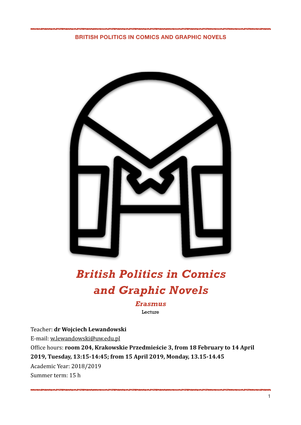 British Politics in Comics and Graphic Novels