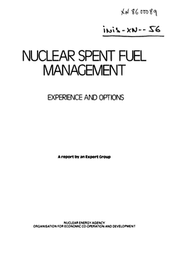 Nuclear Spent Fuel Management