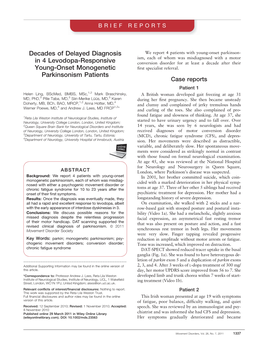 Pupillary Unrest Correlates with Arousal Symptoms and Motor Signs