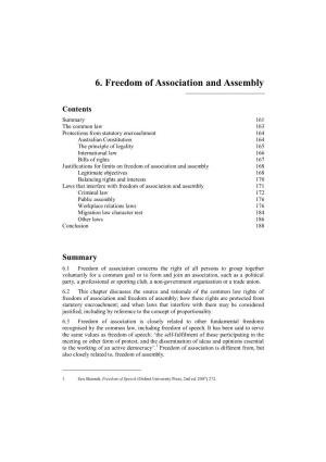 6. Freedom of Association and Assembly
