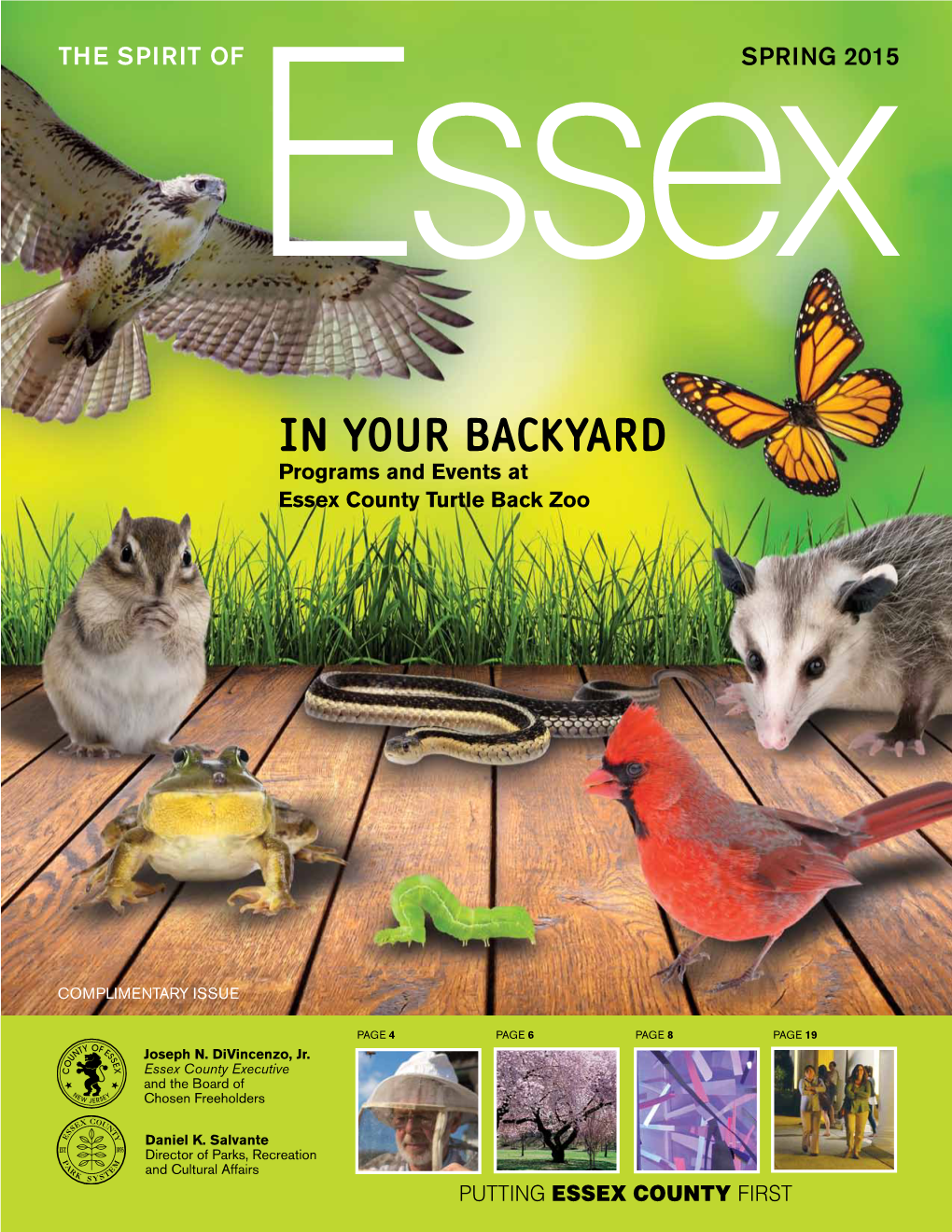 IN YOUR BACKYARD Programs and Events at Essex County Turtle Back Zoo