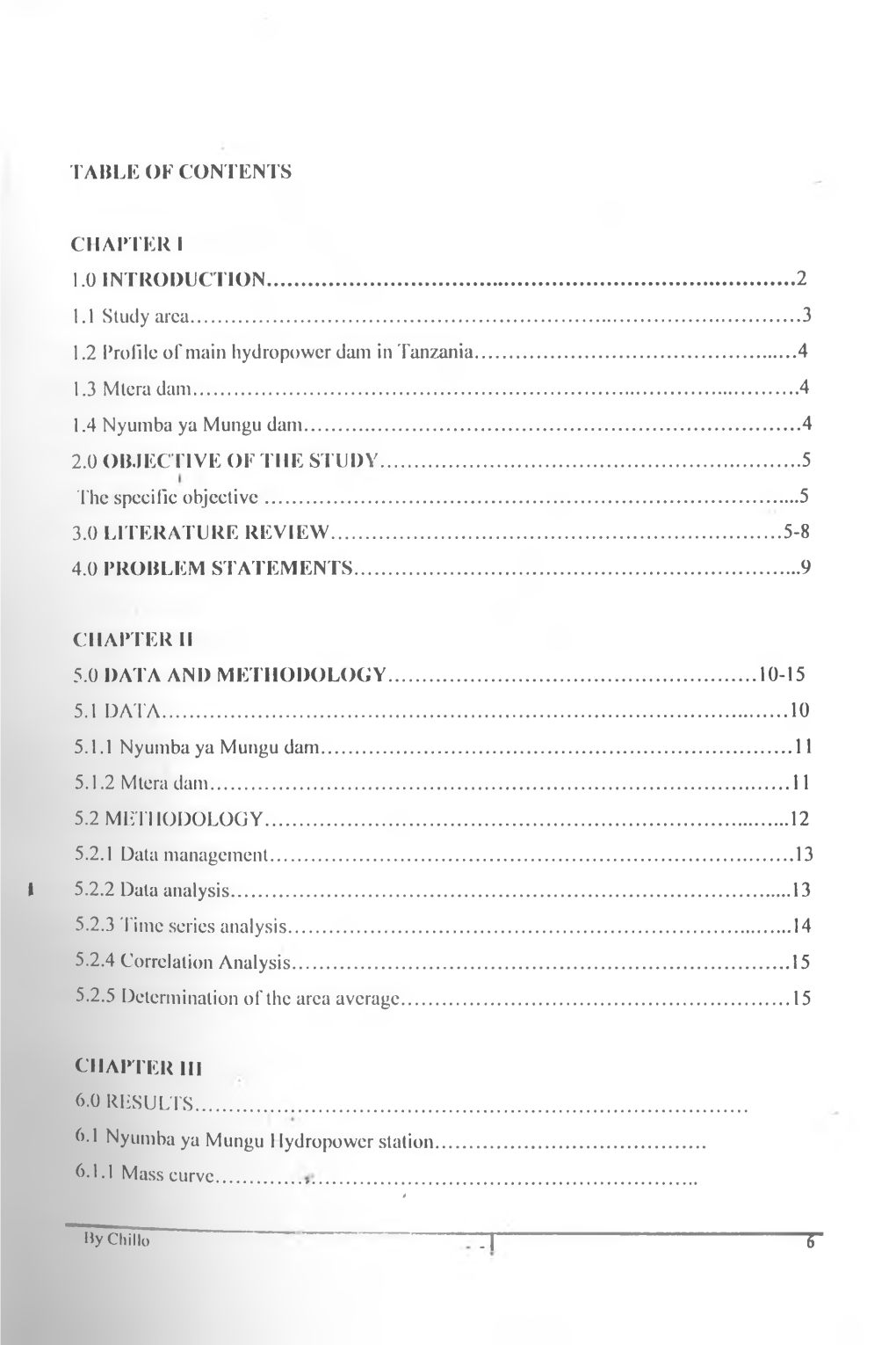 Assessing the Impacts of Rainfall Variability on Hydropower Sector In