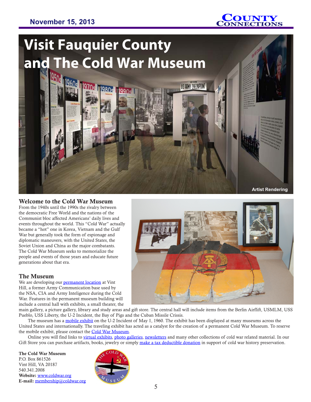 Visit Fauquier County and the Cold War Museum