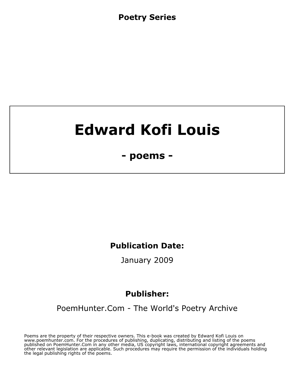 Edward Kofi Louis