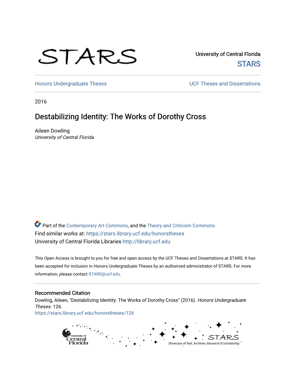Destabilizing Identity: the Works of Dorothy Cross