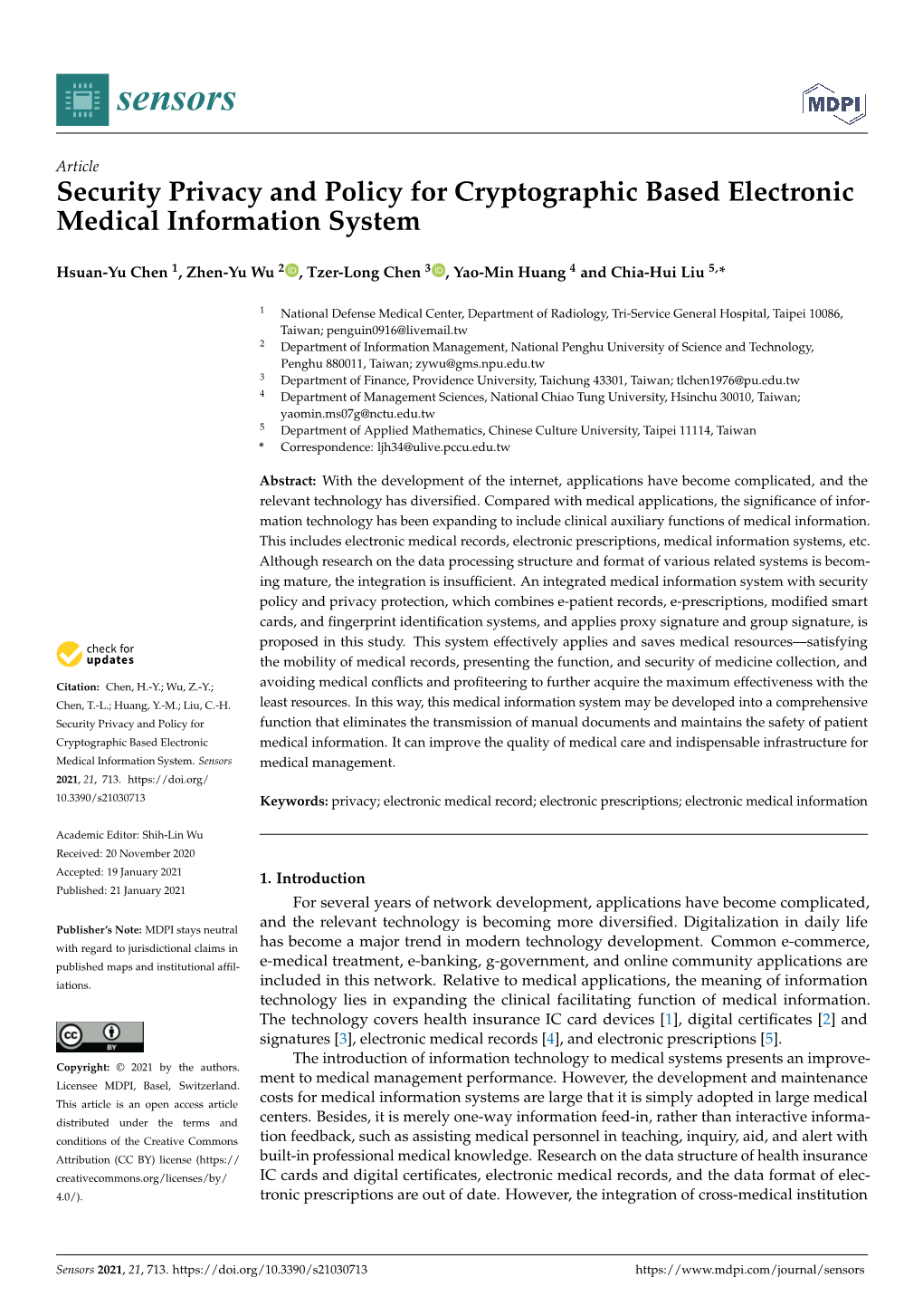 Security Privacy and Policy for Cryptographic Based Electronic Medical Information System