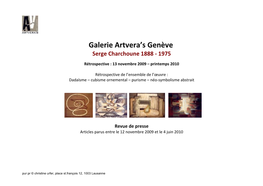 Galerie Artvera's Genève